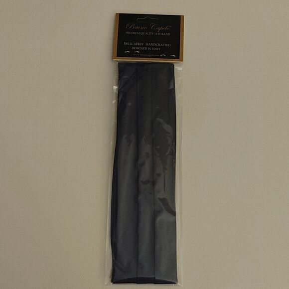 BRUNO CAPELO FASHION 3 PLEAT SATIN HAT BAND. - Picture 1 of 2